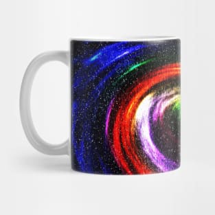 Color vortex of the galaxy's nebula Mug